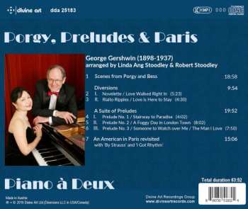 CD Piano à Deux: Porgy, Preludes & Paris 