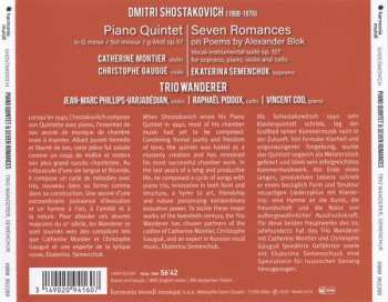 CD Dmitri Shostakovich: Piano Quintet | Seven Romances (On Poems By Alexander Blok)
