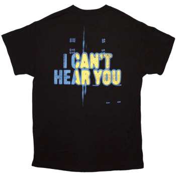 Merce Pierce The Veil: Pierce The Veil Unisex T-shirt: I Can't Hear You (black) (back Print) (small) S