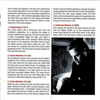 CD Piero Piccioni: 7 Cadaveri Per Scotland Yard (Complete Original Motion Picture Soundtrack) LTD