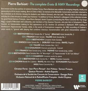 14CD/Set di cofanetti Pierre Barbizet: The Complete Erato & HMV Recordings
