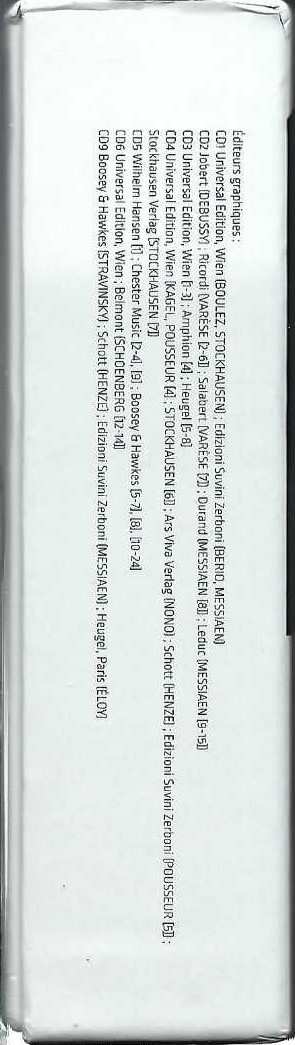 10CD/Set di cofanetti Pierre Boulez: Le Domaine Musical - 1956...1967 LTD
