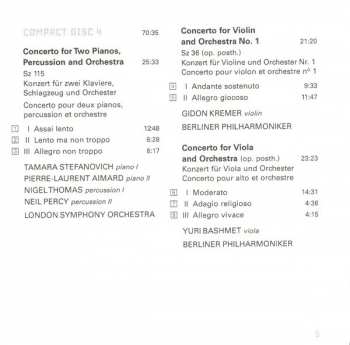 8CD/Set di cofanetti Béla Bartók: Pierre Boulez Conducts Bartók