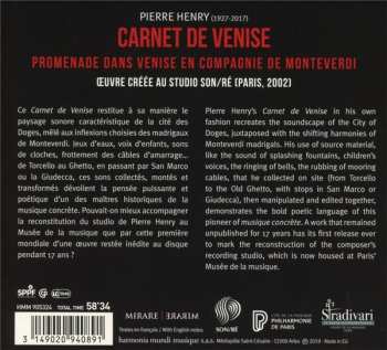 CD Pierre Henry: Carnet De Venise