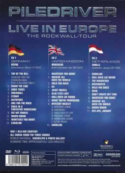 3CD/DVD/Set di cofanetti/Blu-ray Piledriver: Live In Europe - The ROCKWALL-Tour
