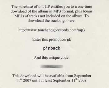 LP Pinback: Autumn Of The Seraphs