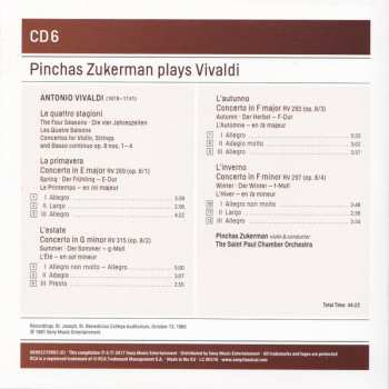 6CD/Set di cofanetti Antonio Vivaldi: Pinchas Zukerman Plays Vivaldi