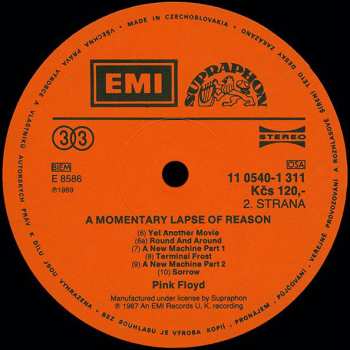 LP Pink Floyd: A Momentary Lapse Of Reason