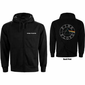 Merce Pink Floyd: Dámská Mikina Na Zip Circle Logo Pink Floyd  XS