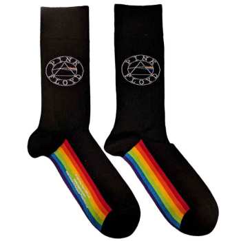 Merce Pink Floyd: Pink Floyd Unisex Ankle Socks: Spectrum Sole (black) (uk Size 4 - 7) 36 - 42