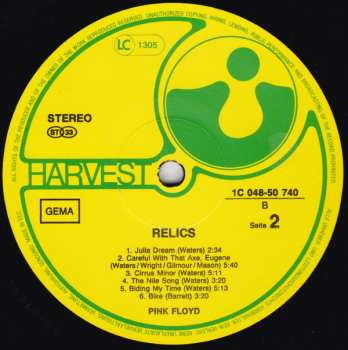 LP Pink Floyd: Relics