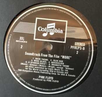 LP Pink Floyd: Soundtrack From The Film "More"