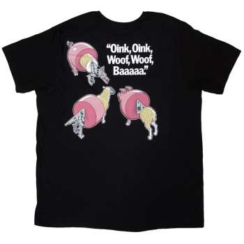 Merce Pink Floyd: Pink Floyd Unisex T-shirt: Animals Cartoons (back Print) (small) S