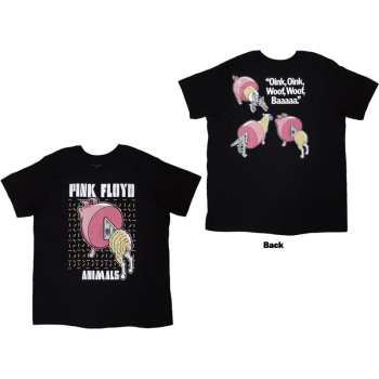 Merce Pink Floyd: Pink Floyd Unisex T-shirt: Animals Cartoons (back Print) (small) S