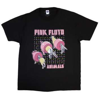 Merce Pink Floyd: Pink Floyd Unisex T-shirt: Pig, Wolf, Sheep (small) S