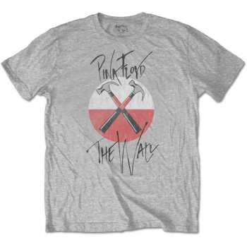 Merch Pink Floyd: Maglietta The Wall Faded Hammers Logo Pink Floyd 