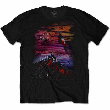 Merch Pink Floyd: Maglietta The Wall Flag & Hammers 