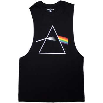 Merce Pink Floyd: Pink Floyd Unisex Vest T-shirt: Dark Side Of The Moon Album (black) (small) S