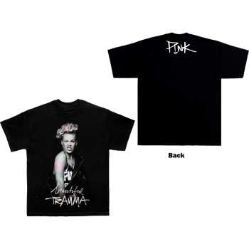 Merce Pink: Pink Unisex T-shirt: Wink (back Print) (small) S