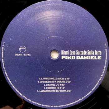 2LP Pino Daniele: Dimmi Cosa Succede Sulla Terra
