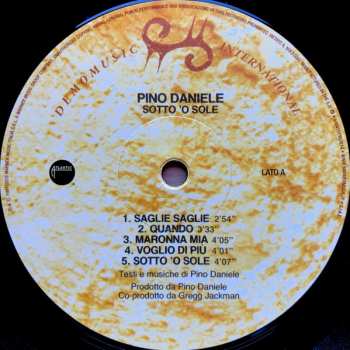 LP Pino Daniele: Sotto 'o Sole