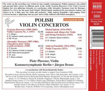 CD Kammersymphonie Berlin: Polish Violin Concertos