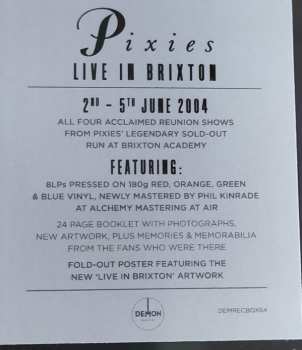 8LP/Set di cofanetti Pixies: Live In Brixton CLR