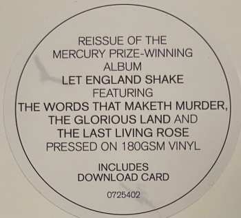 LP PJ Harvey: Let England Shake LTD