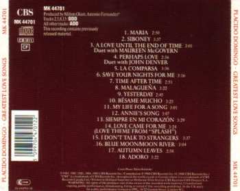 CD Placido Domingo: Greatest Love Songs