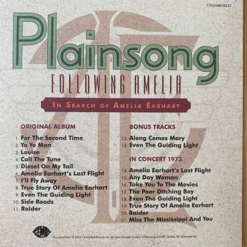 6CD/Set di cofanetti Plainsong: Following Amelia - The 1972 Recordings & More