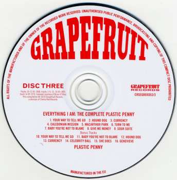 3CD/Set di cofanetti Plastic Penny: Everything I Am: The Complete Plastic Penny