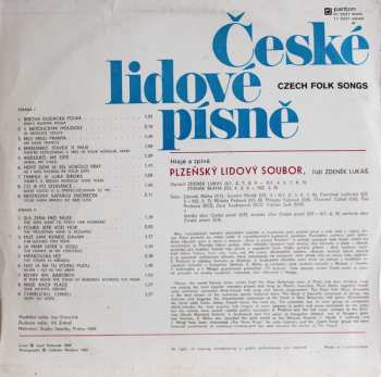 LP Plzeňský Lidový Soubor: České Lidové Písně = Czech Folk Songs