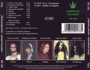 CD P₂O₅: Vivat Progressio - Pereat Mundus