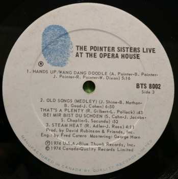 2LP Pointer Sisters: The Pointer Sisters Live At The Opera House