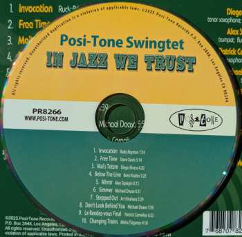 CD Posi-Tone Swingtet: In Jazz We Trust