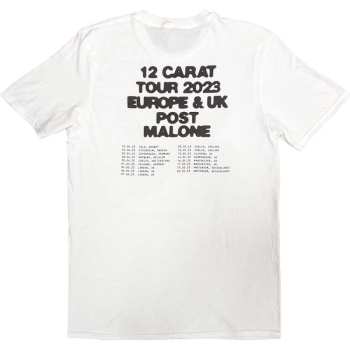 Merce Post Malone: Post Malone Unisex T-shirt: Burn It Down 2023 Tour Dates (back Print & Ex-tour) (small) S