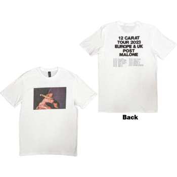 Merce Post Malone: Post Malone Unisex T-shirt: Burn It Down 2023 Tour Dates (back Print & Ex-tour) (small) S