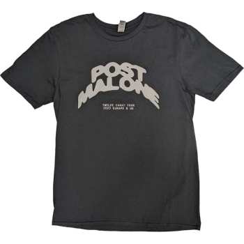 Merch Post Malone: Maglietta Curved Logo Post Malone 2023 Tour Dates