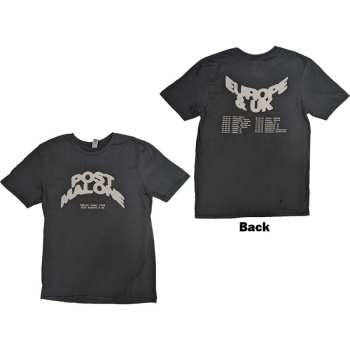Merce Post Malone: Post Malone Unisex T-shirt: Curved Logo 2023 Tour Dates (back Print & Ex-tour) (small) S