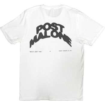 Merce Post Malone: Post Malone Unisex T-shirt: Curved Logo 2023 Tour (back Print & Ex-tour) (medium) M