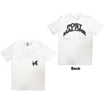 Merce Post Malone: Post Malone Unisex T-shirt: Curved Logo 2023 Tour (back Print & Ex-tour) (medium) M