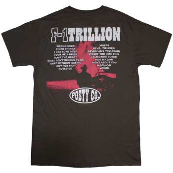 Merce Post Malone: Post Malone Unisex T-shirt: F-1 Trillion (back Print) (x-large) XL