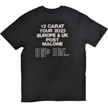 Merce Post Malone: Post Malone Unisex T-shirt: Fangs 2023 Tour Dates (back Print & Ex-tour) (small) S