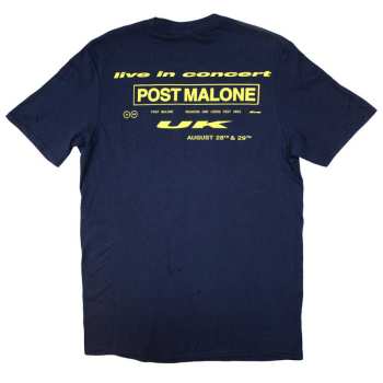 Merce Post Malone: Post Malone Unisex T-shirt: Live In Concert (back Print & Ex-tour) (small) S