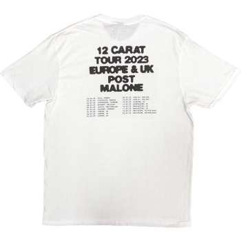 Merce Post Malone: Post Malone Unisex T-shirt: Resurface 2023 Tour Dates (back Print & Ex-tour) (small) S