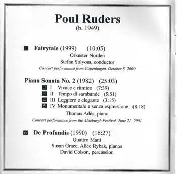 CD Poul Ruders: Fairytale