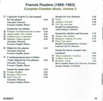 CD Francis Poulenc: Complete Chamber Music, Volume 3