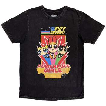 Merch Power Puff Girls: Stone Wash Maglietta Are You Puff Enough?