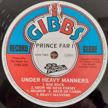 LP Prince Far I: Under Heavy Manners