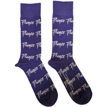 Merce Prince: Prince Unisex Ankle Socks: Logo Repeat (purple) (uk Size 4 - 7) 36 - 42